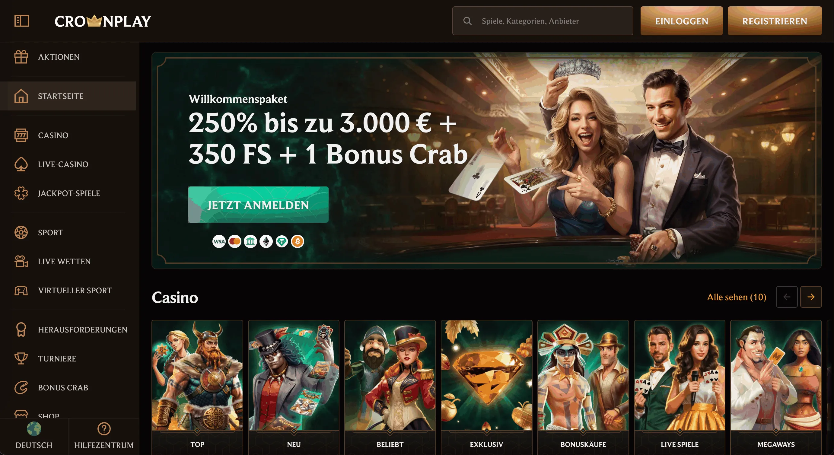 CrownPlay Casino Website CrownPlay Casino Homepage
