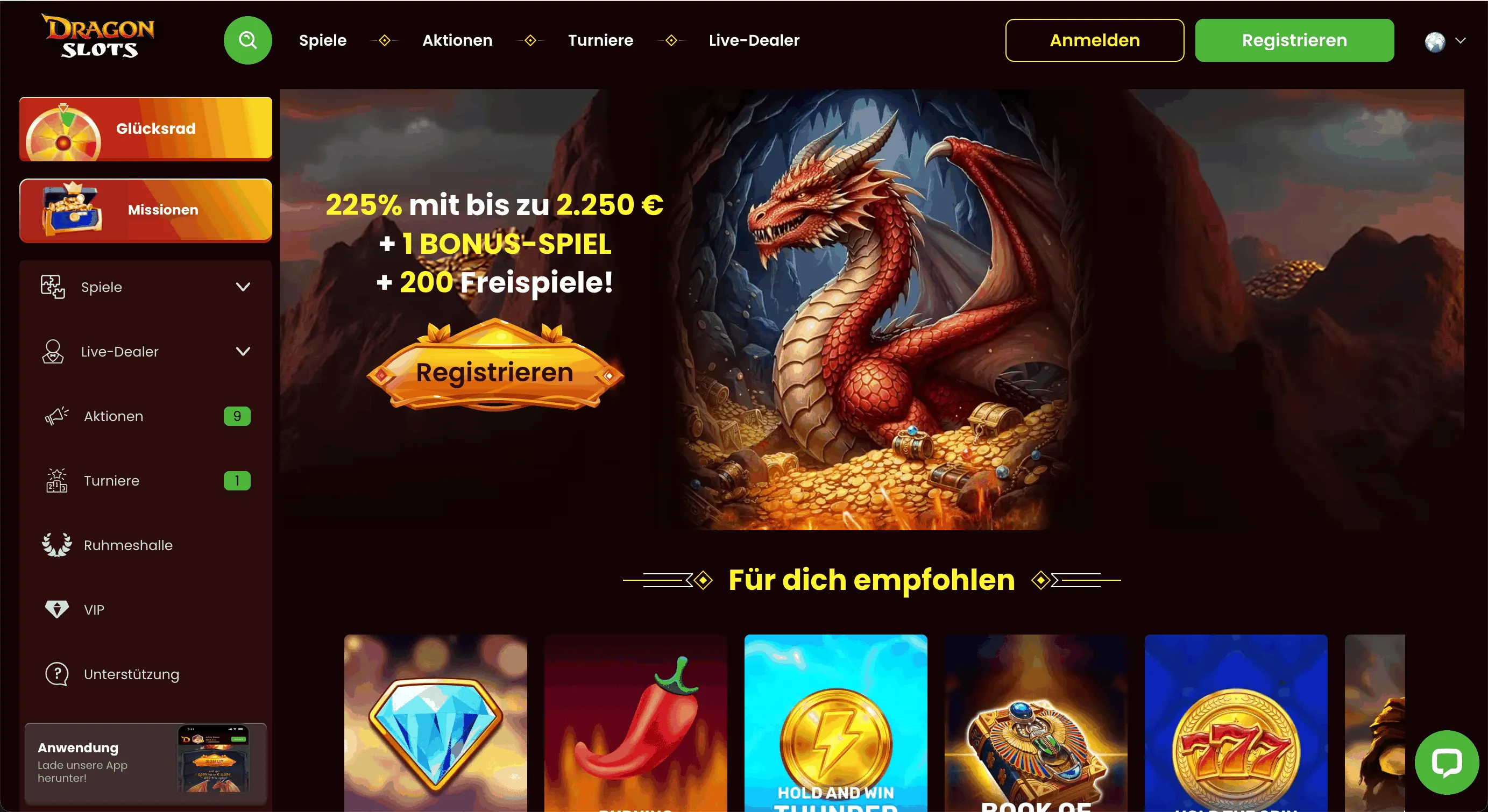 Dragon Slots Casino Website Dragon Slots Casino Homepage